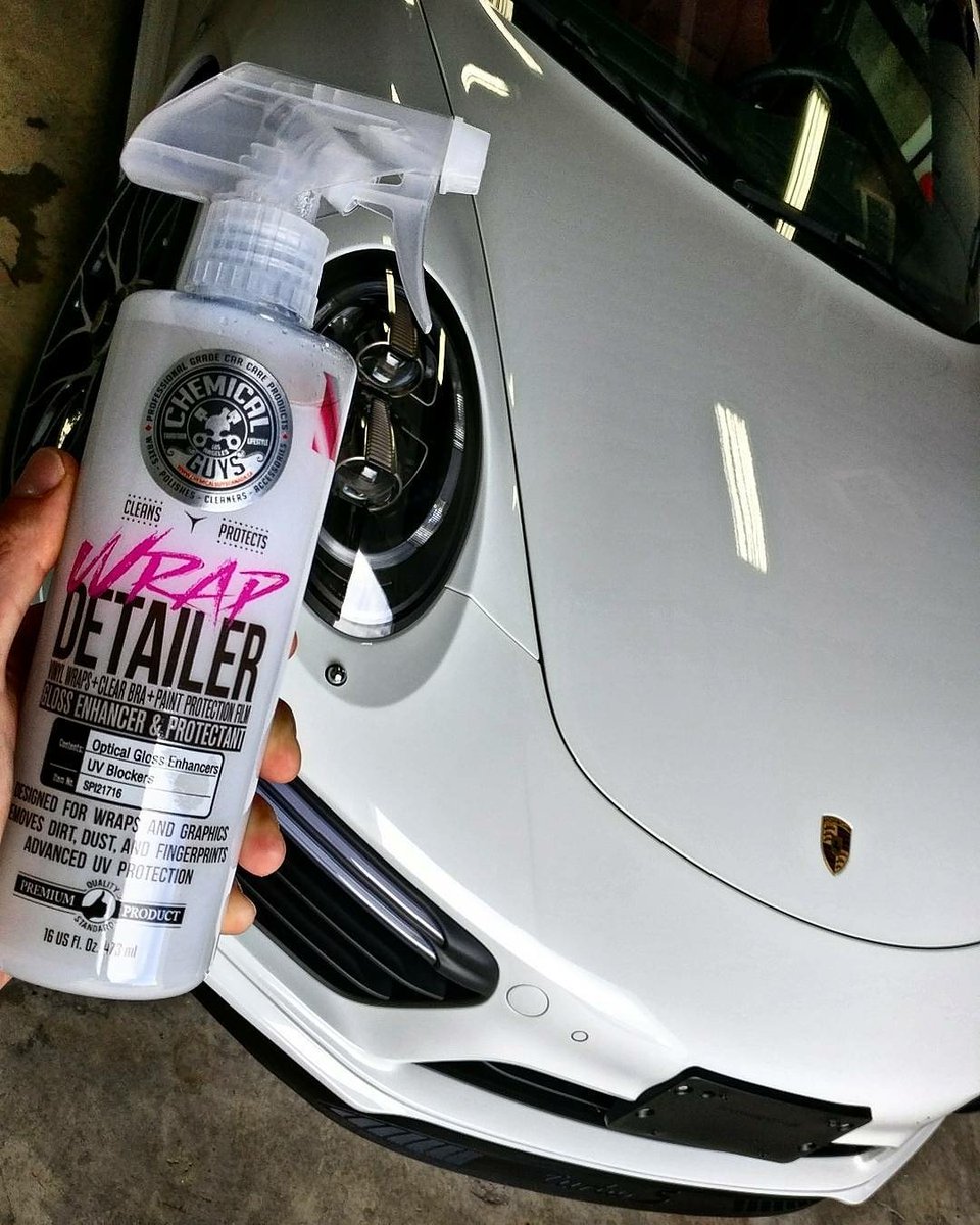 DƯỠNG BÓNG VÀ BẢO DƯỠNG DECAL WRAP ĐỔI MÀU CHEMICAL GUYS WRAP DETAILER GLOSS ENHANCER &amp; PROTECTANT FOR VINYL WRAPS (16 OZ)