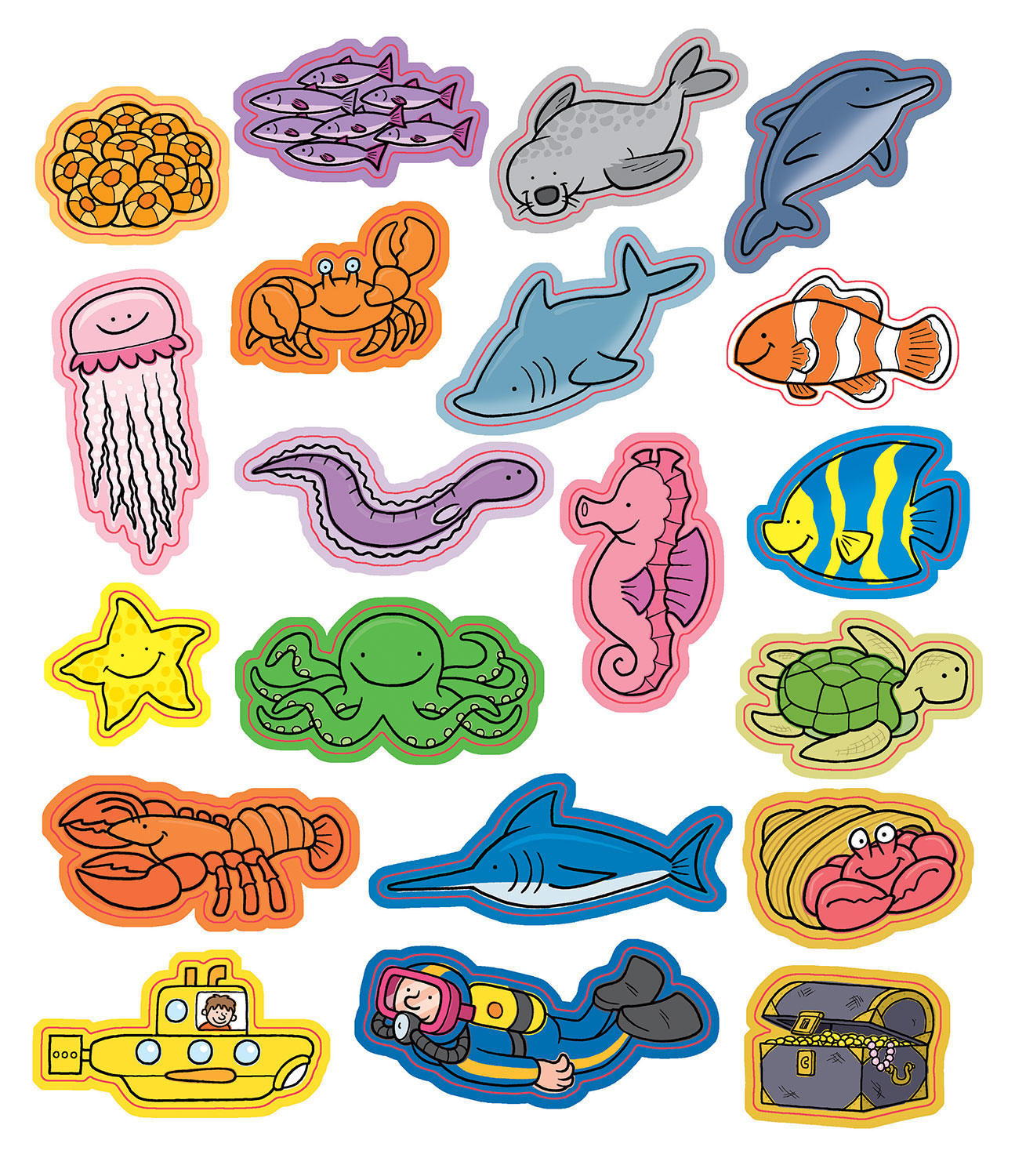 Sách tương tác sticker - Những sinh vật ở đại dương – Play felt ocean animals