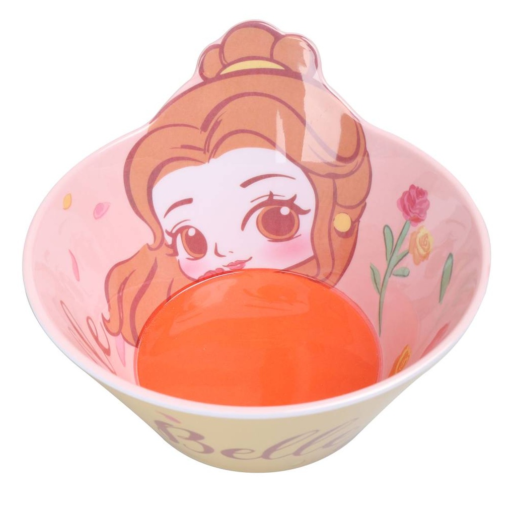 Chén tô ăn dặm melamine Disney hình Belle Beauty and the Beast 3D cho bé gái