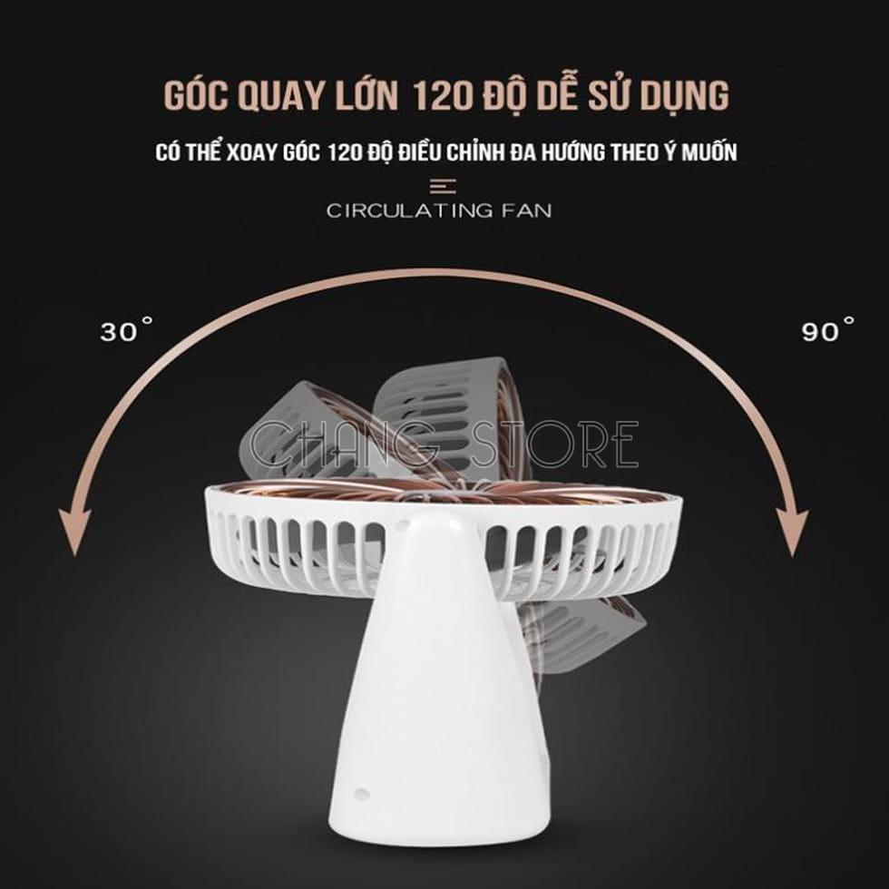 Quạt Điện Super Fan, Quạt Mini Để Bàn Cực Mát Để Bàn Làm Việc, Ô Tô Siêu Tiện Lợi Có Thể Mang Đi