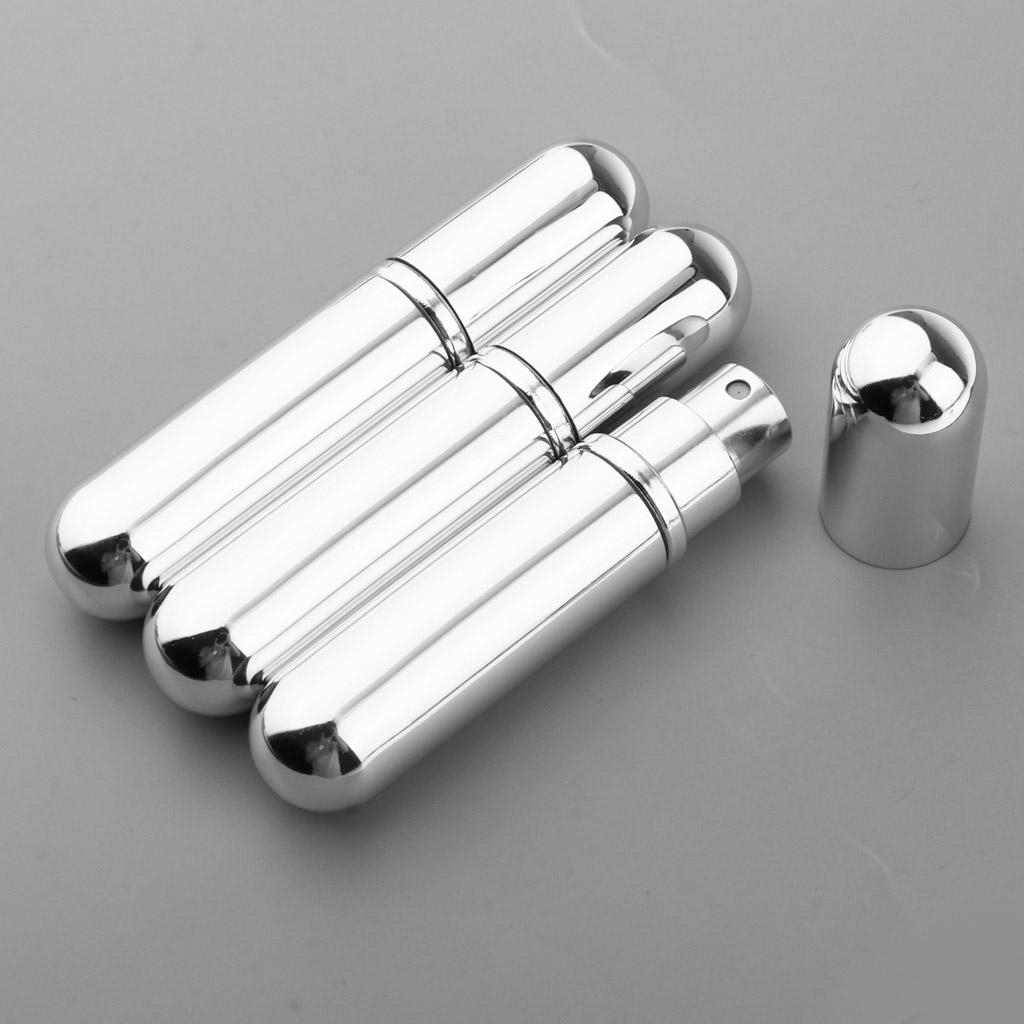 3x 5ml Empty Glass Spray Bottle Pump Fine Mist Perfume Atomizer