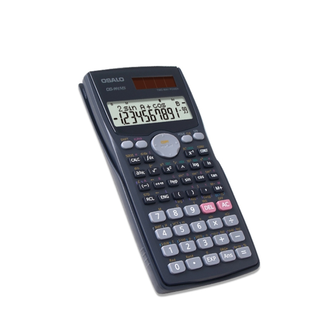 Máy tinh khoa học OSALO OS-991MS chất lượng cao, 401 phép tính,màn hình rộng siêu nét.
