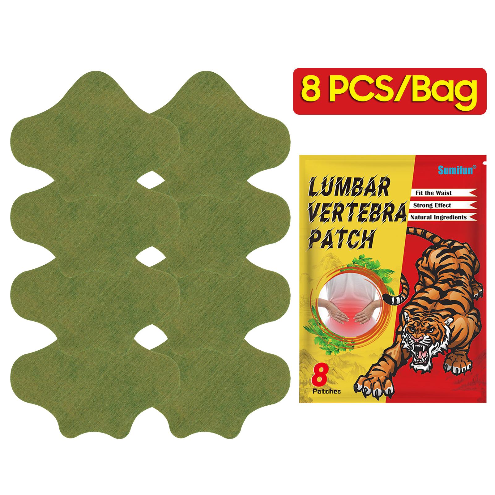 Sumifun 8 Cái / Túi Miếng dán giảm đau cho đốt sống thắt lưng Tự nhiên không gây kích ứng Eo Vai Miếng dán khớp lưng cho nhân viên văn phòng Người lái xe thể thao cao tuổi