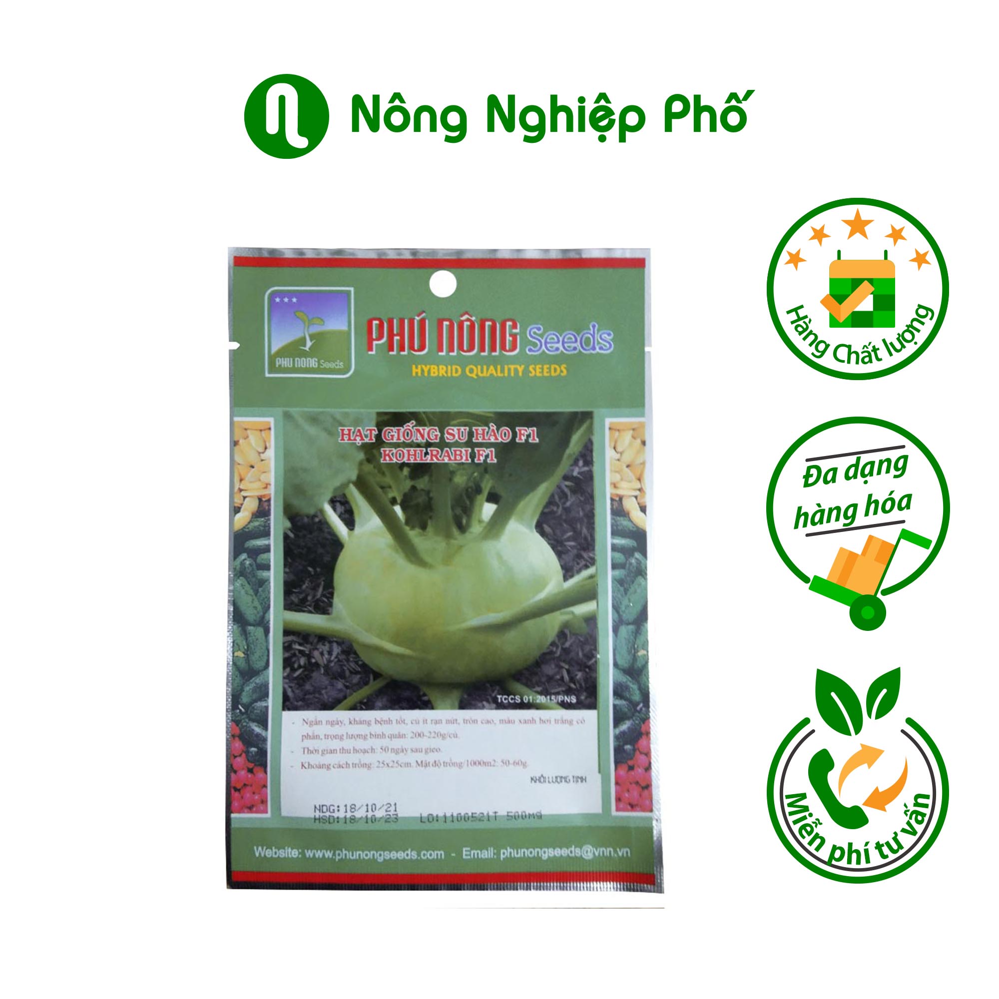 Hạt giống Su hào F1 Phú Nông