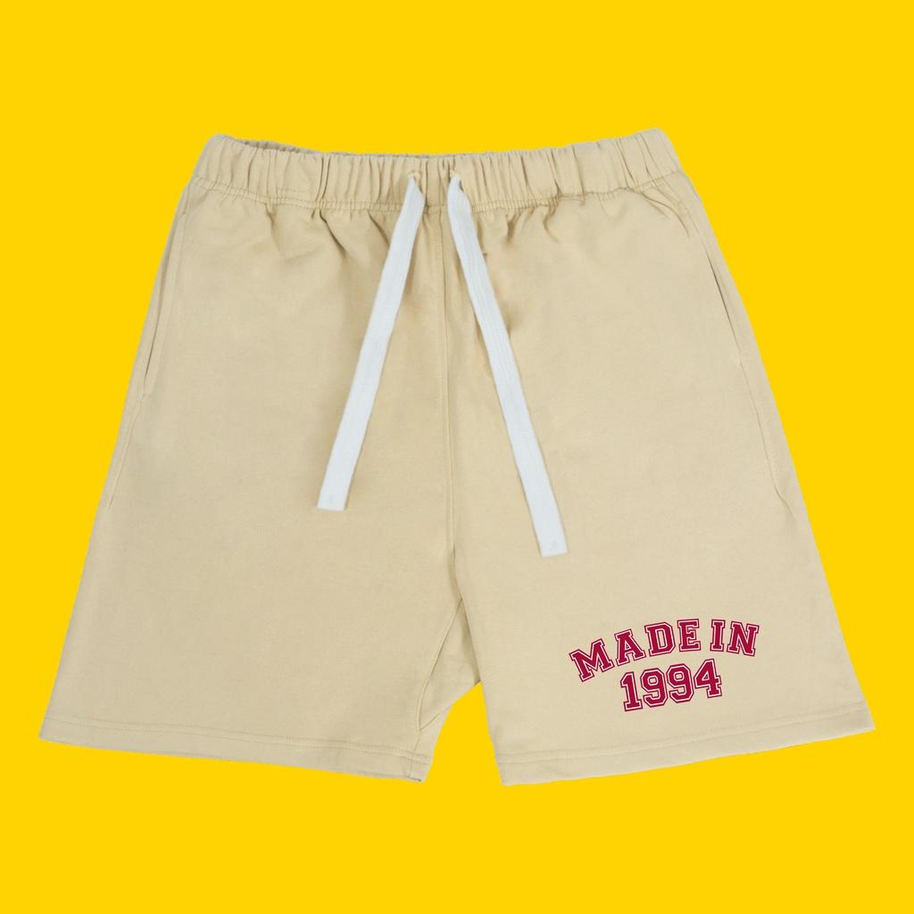 Quần short 1994 nỉ da cá Hogoto shop , quần short unisex nam nữ chất liệu cotton
