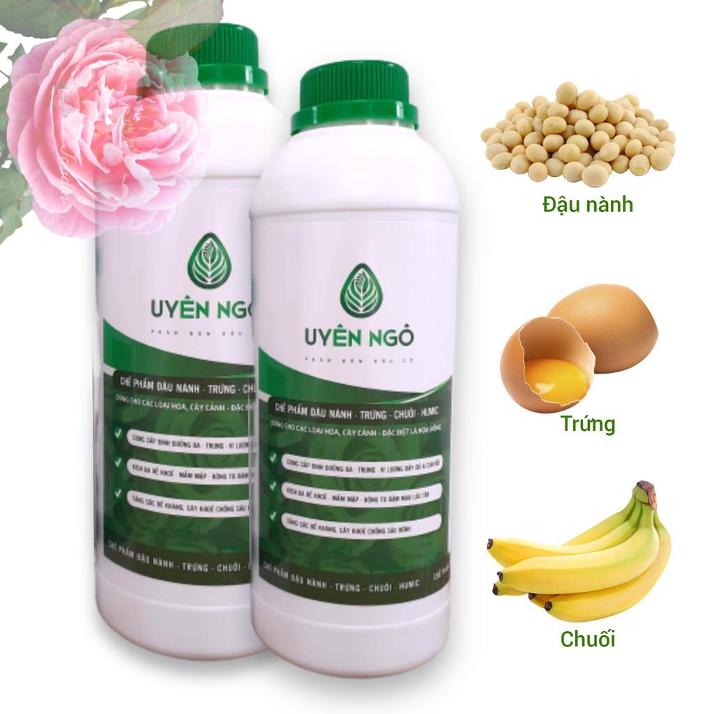 Phân đậu tương đậu nành trứng chuối humic kích mầm kích rễ chai 1 lít