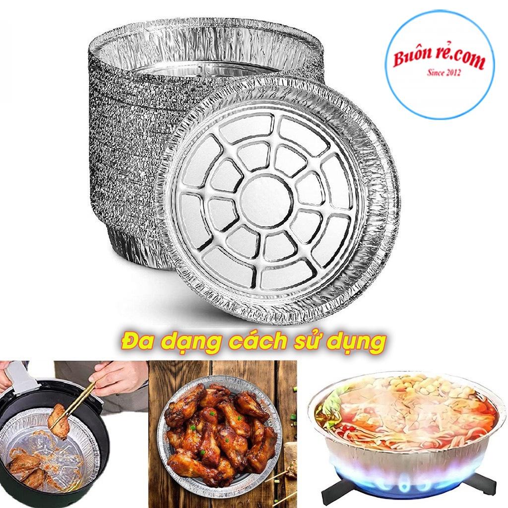 Set 10 đĩa nhôm nồi chiên không dầu bảo vệ nồi - Đĩa nhôm hấp thụ nhiệt tốt 01536