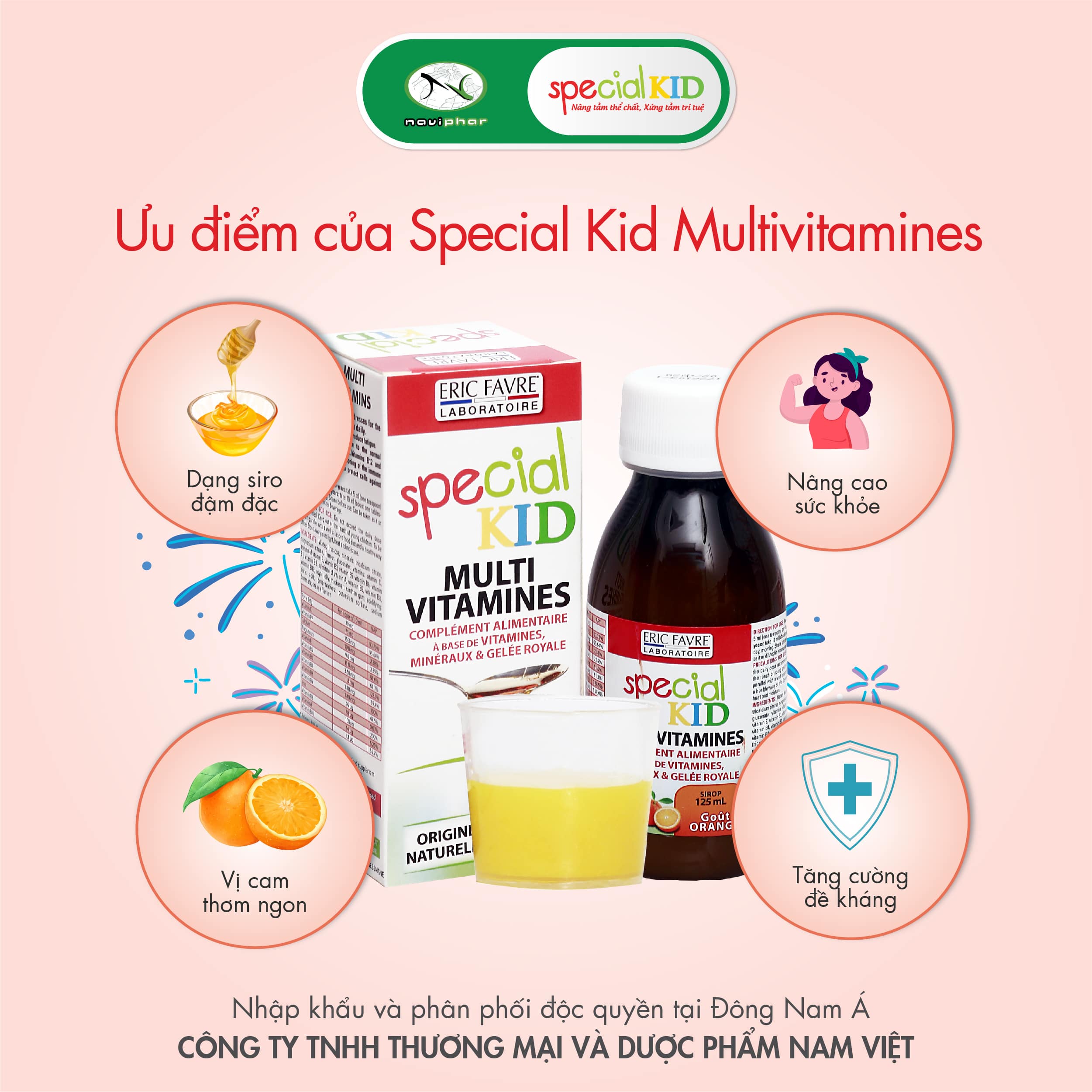 TPBVSK Special kid Multivitamin - Siro Bổ sung vitamin và khoáng chất - Hỗ trợ nâng cao sức khỏe, tăng cường sức đề kháng (125ml) [Siro - Nhập khẩu Pháp]