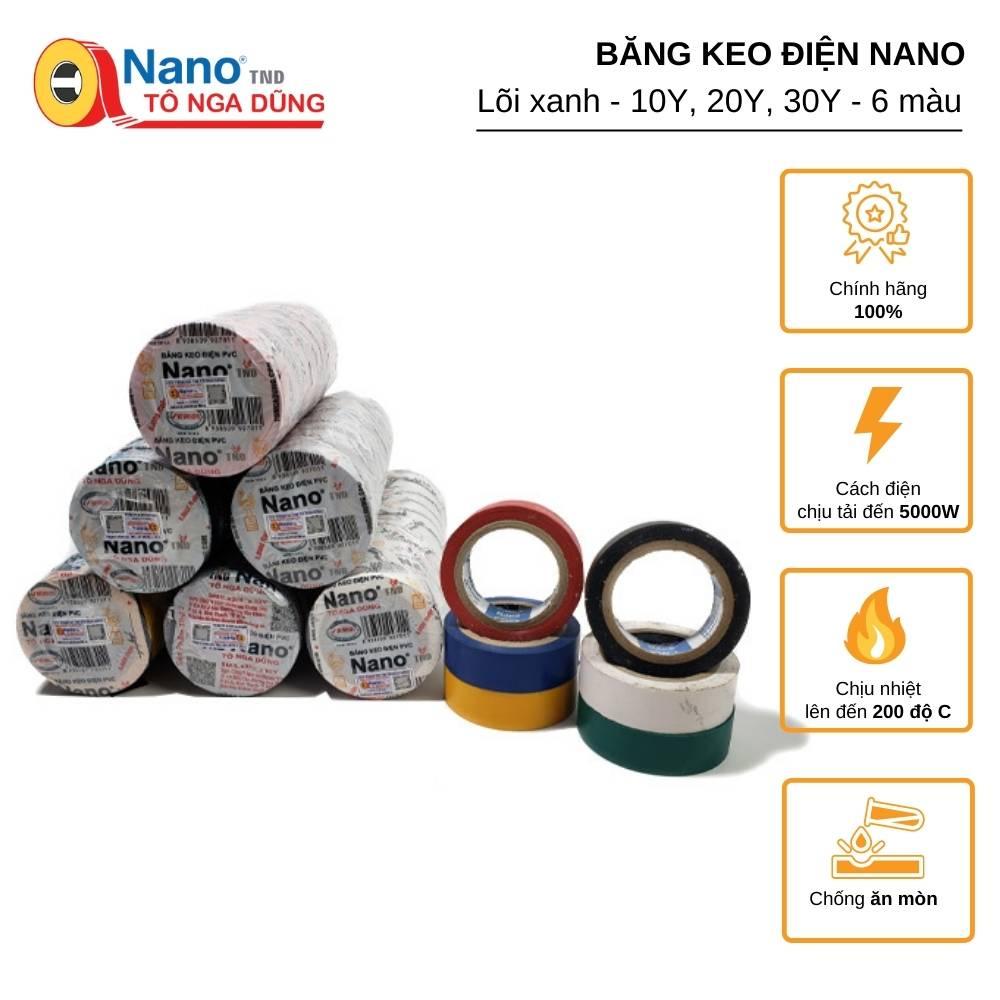 Băng Keo Điện Nano TÔ NGA DŨNG Lõi xanh