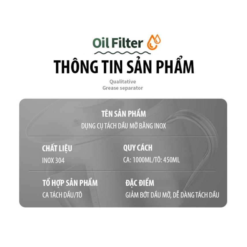 Bộ 2 dụng cụ Tách Dầu Mỡ cho nhà bếp Bằng Inox hiệu quả nhanh chóng - AsiaMart