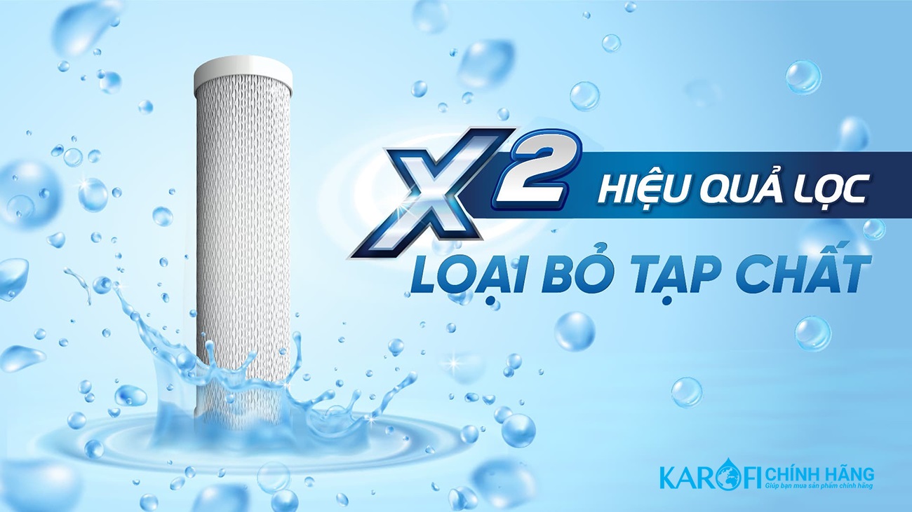 Lõi Lọc Thô Số 3 KAROFI SMAX PRO 3 - Hàng Chính Hãng