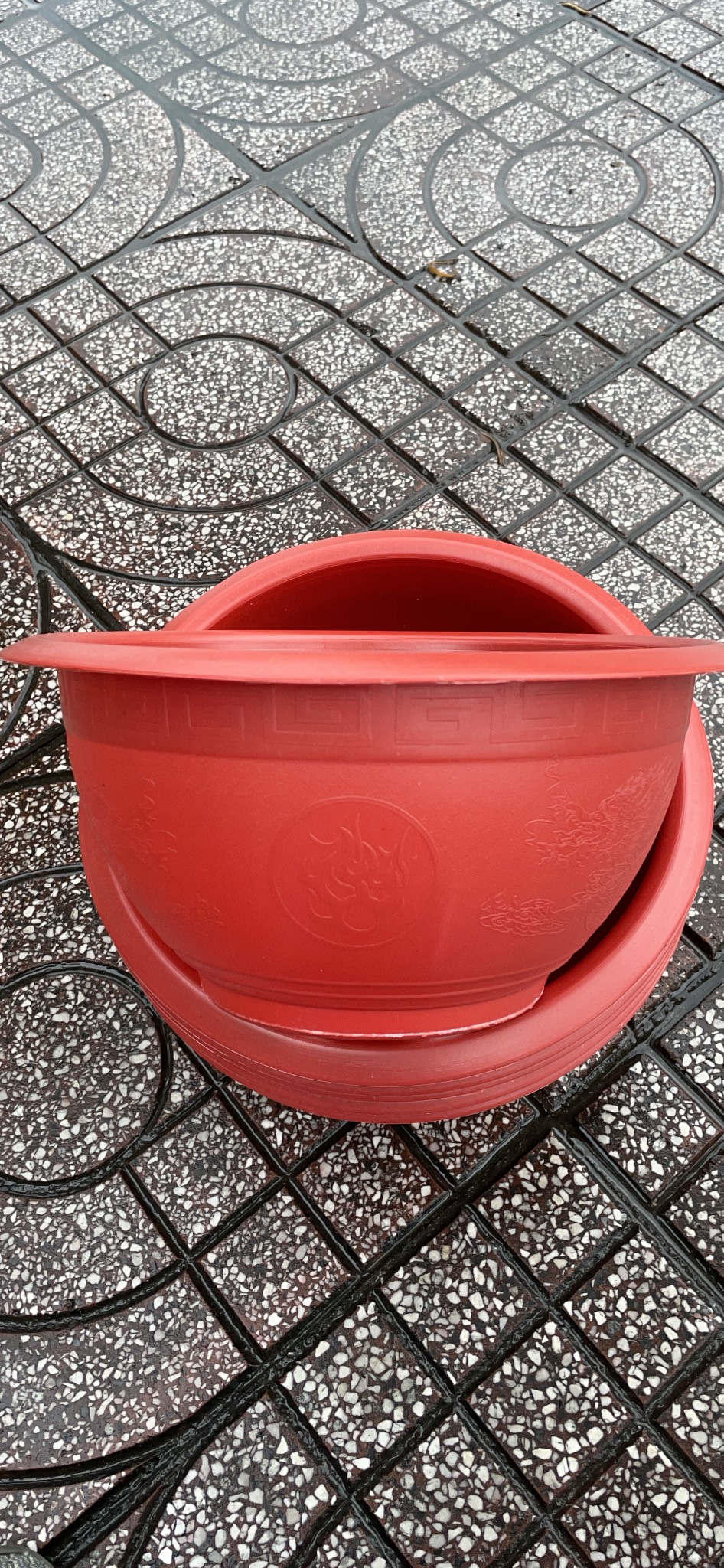 Bộ 10 cái Chậu Truyền thống đỏ 30cm lọt lòng 26 cm