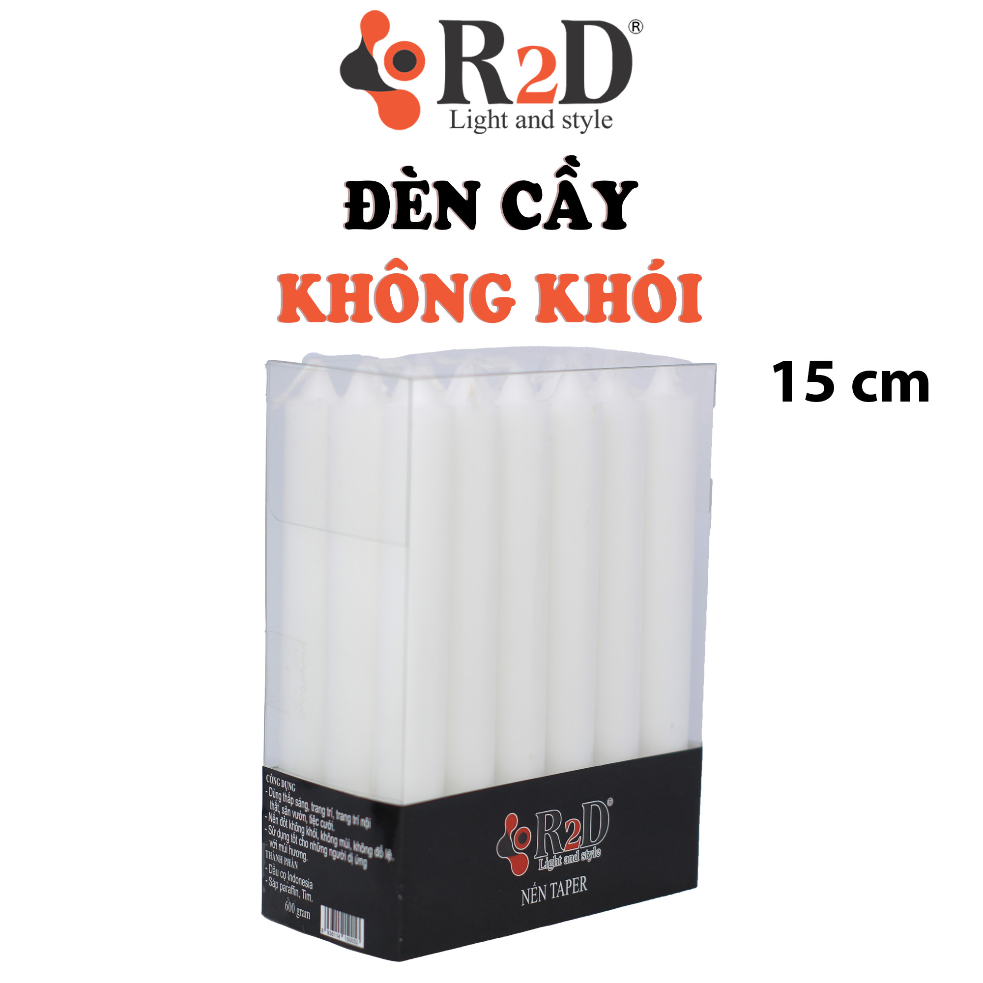 Nến Tapper 18 Cây, Nến Cây, Đèn Cầy, Đến Từ Shop R2D, [Mã - 53], Nguyên Liệu Tự Nhiên, Lành Tính.