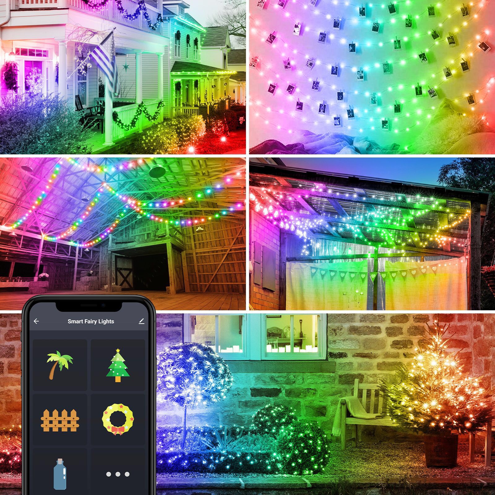 Đèn Led Dây Trang Trí Đổi Màu RGB Nháy Theo Nhạc Wifi Điều Khiển Trên Ứng Dụng Tuya SHP-HUE2B