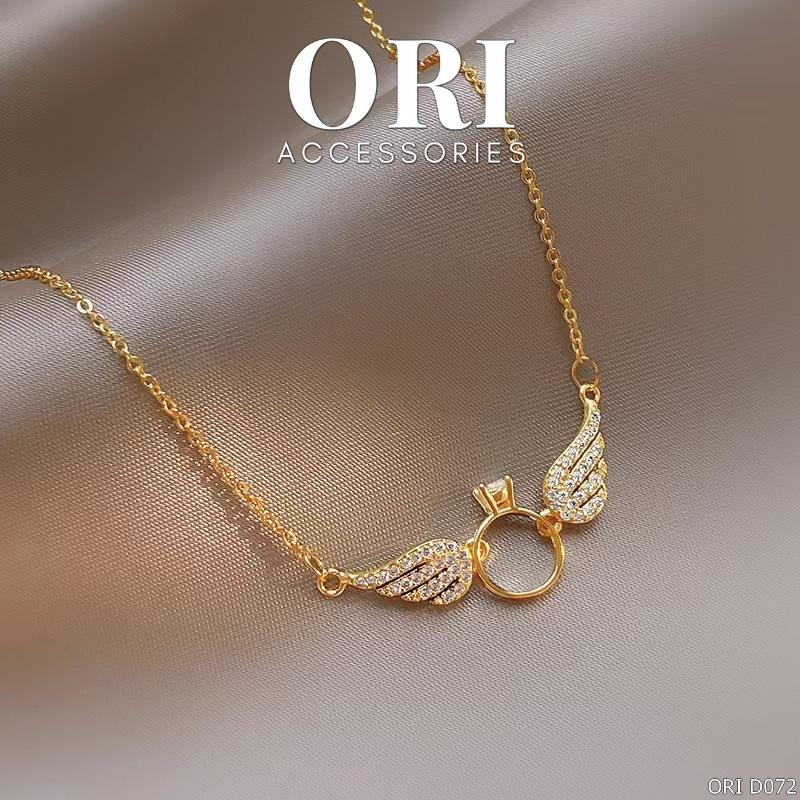 Dây chuyền nữ đôi cánh thiên thần Angel xinh xắn thời trang ORI ACCESSORIES D072