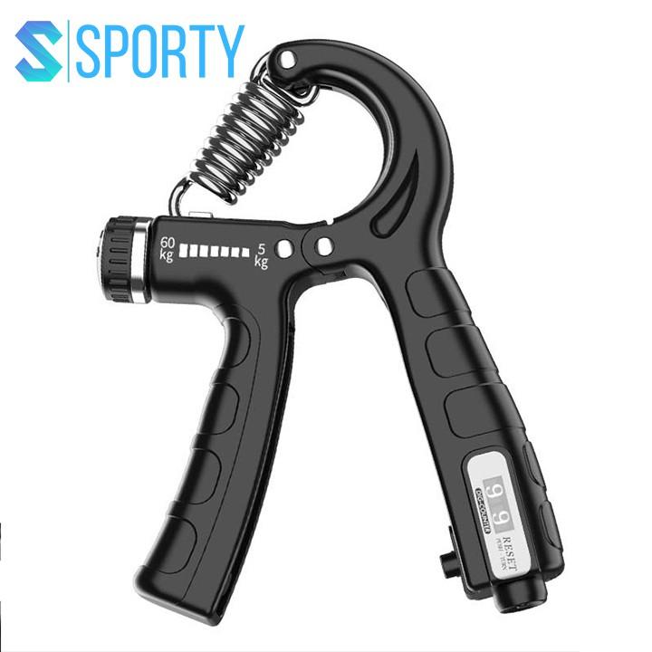 Bóp tập cơ tay YGW26 Đếm số Có Hộp, có điều chỉnh kháng cự tích hợp lò xo thép không rỉ SPORTY