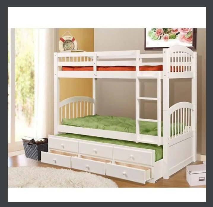 Giường 3 Tầng Tundo 1m/1m kèm ngăn kéo
