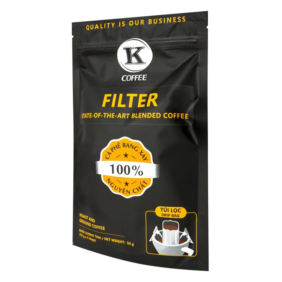 Cà Phê Túi Lọc K-Coffee Filter (50g / Túi)