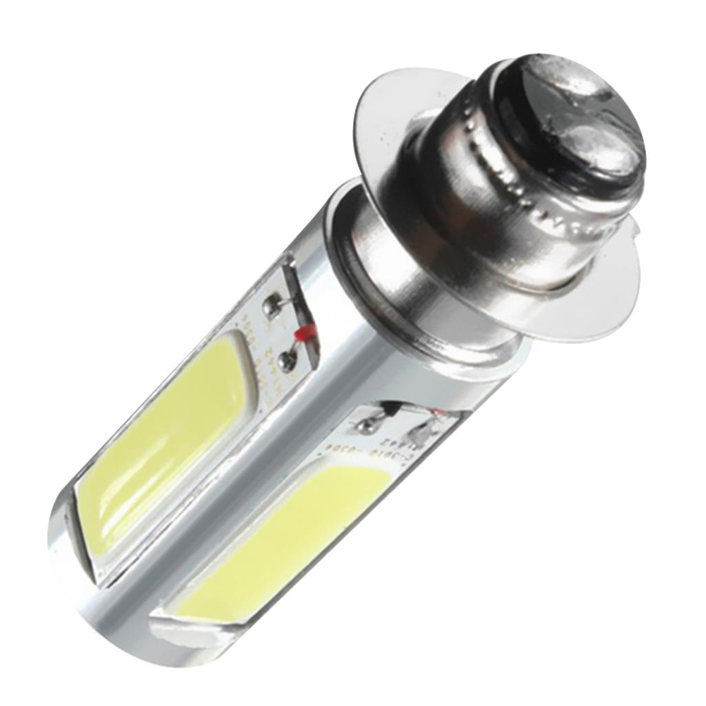 2x 6000K White H6M COB LED Motorbike/ATV Headlight Fog Light PX15d P15D25-1