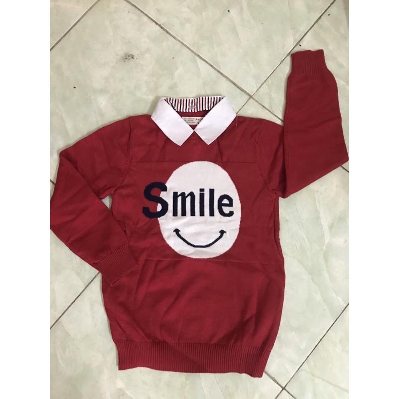 Áo len cổ tròn cho bé