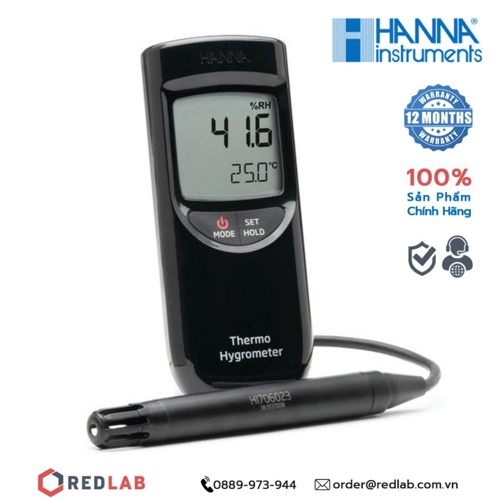 Máy đo độ ẩm, nhiệt độ trong không khí Hanna HI9564, bảo hành 12 tháng - Máy đo nhiệt độ, độ ẩm cầm tay
