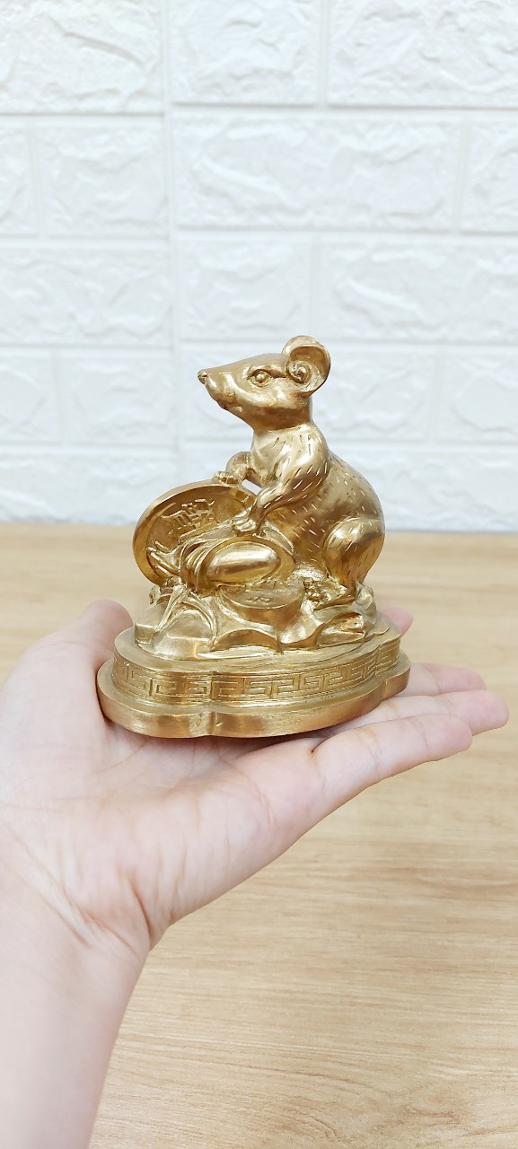 Tượng Chuột Phong Thủy Bằng Đồng