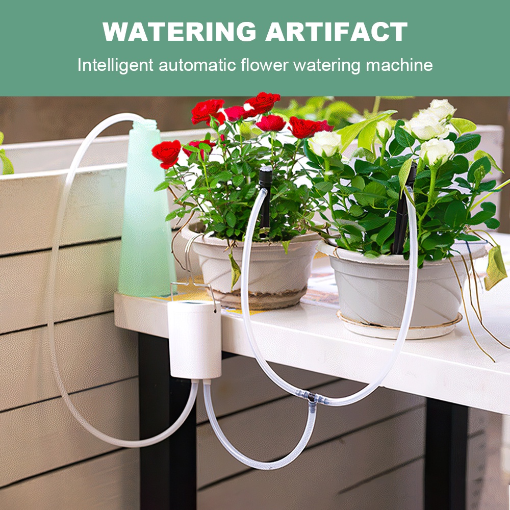 Máy Tưới 8 Chậu Cây Cùng Lúc Pin sạc Automatic Watering YDJH08