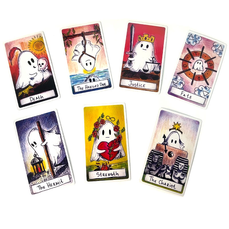 (Size Gốc) Bộ Bài The Cute Ghost Tarot - Moonchild Tarot