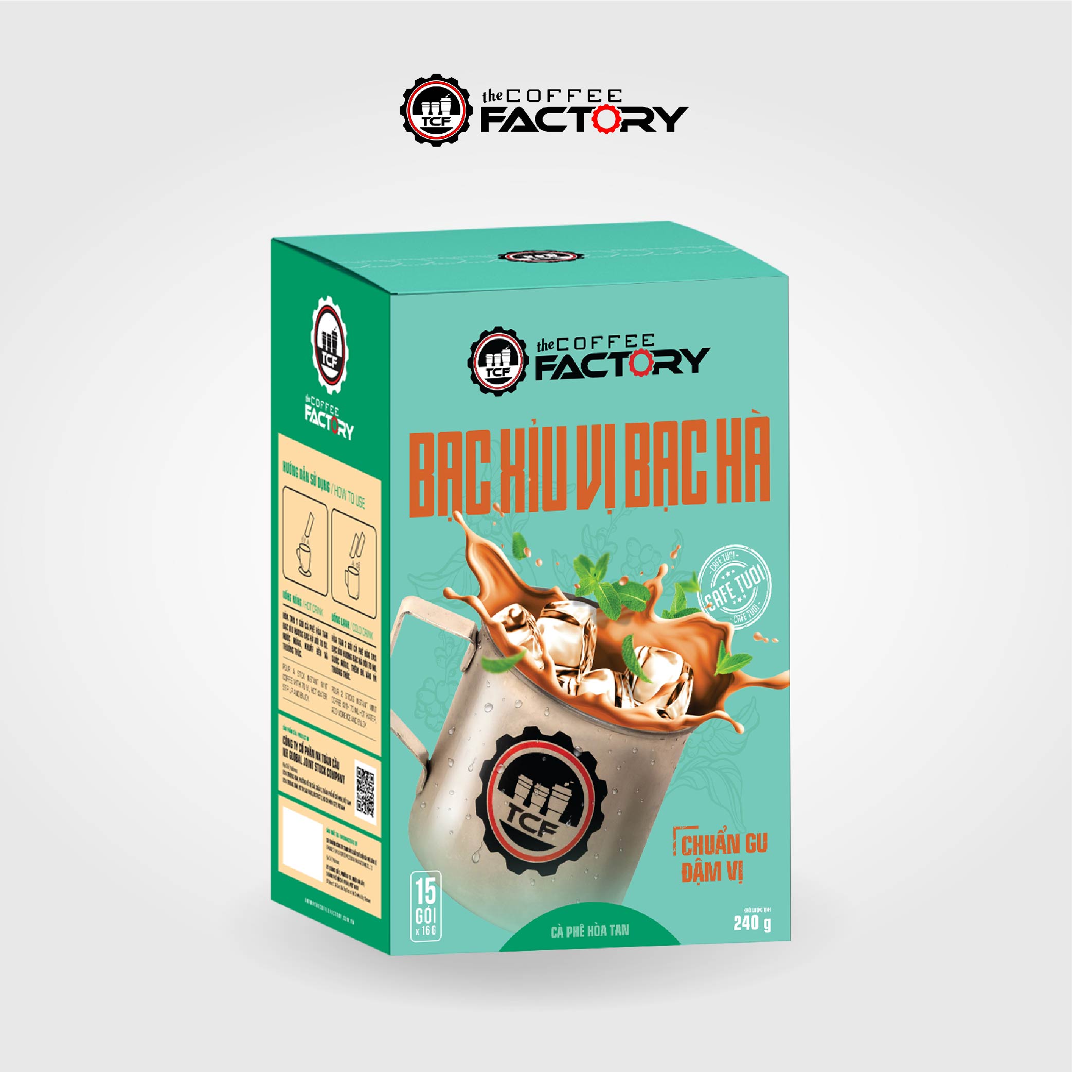 Bạc xỉu vị bạc hà hòa tan The Coffee Factory