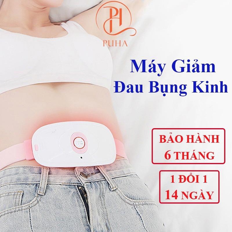 Máy chườm nóng hỗ trợ giảm đau bụng kinh PUHA, có 3 mức nhiệt, Pin 1800MAH , sạc UBS, món quà ý nghĩa tặng người yêu