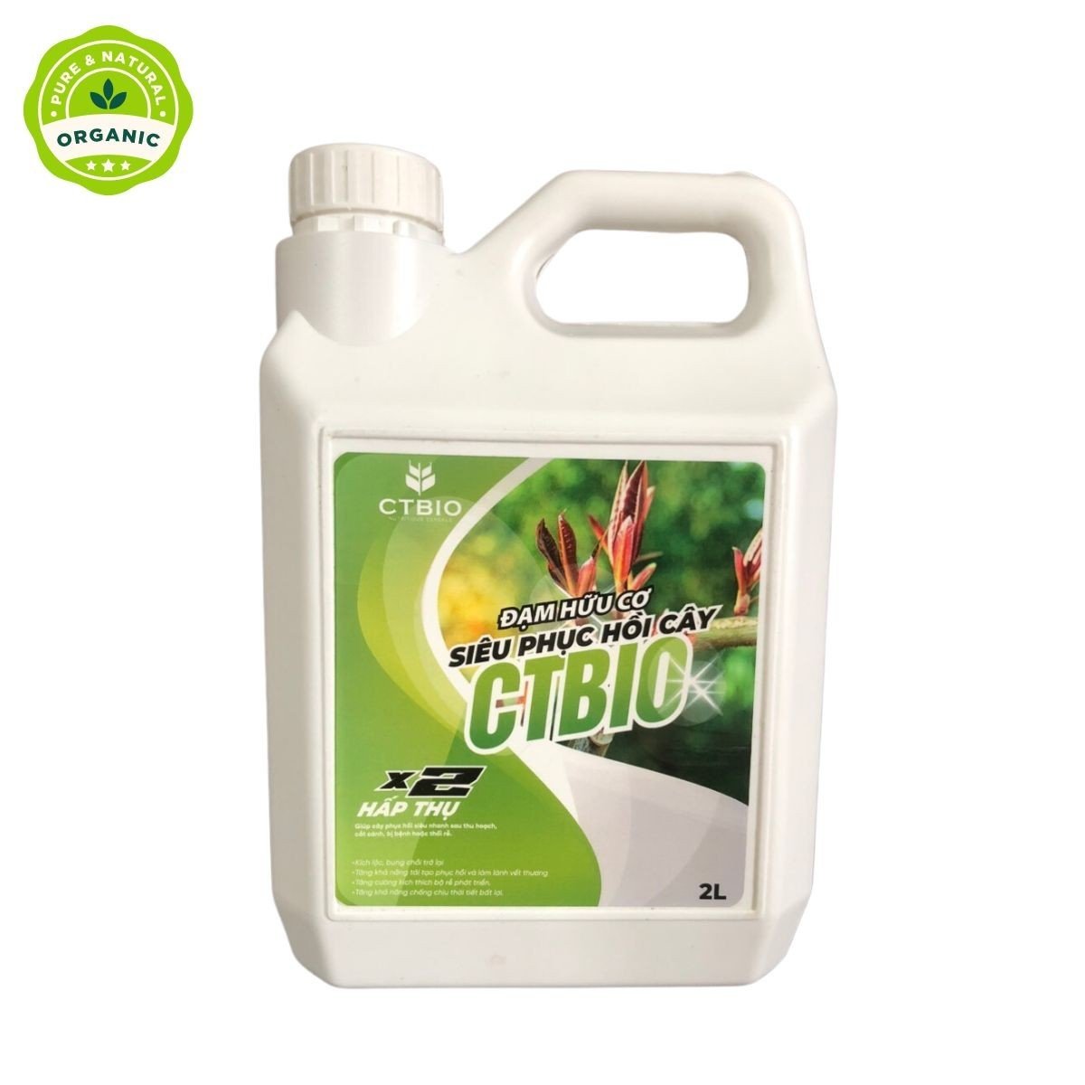 SIÊU PHỤC HỒI CÂY CTBIO - phân hữu cơ (Can 2 lít )