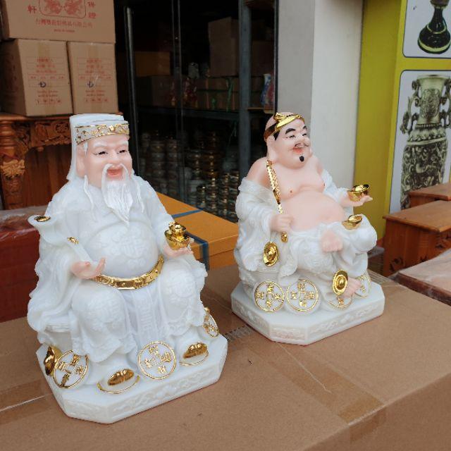Cặp thần tài ông địa đá 8in cao cấp cao 20 cm