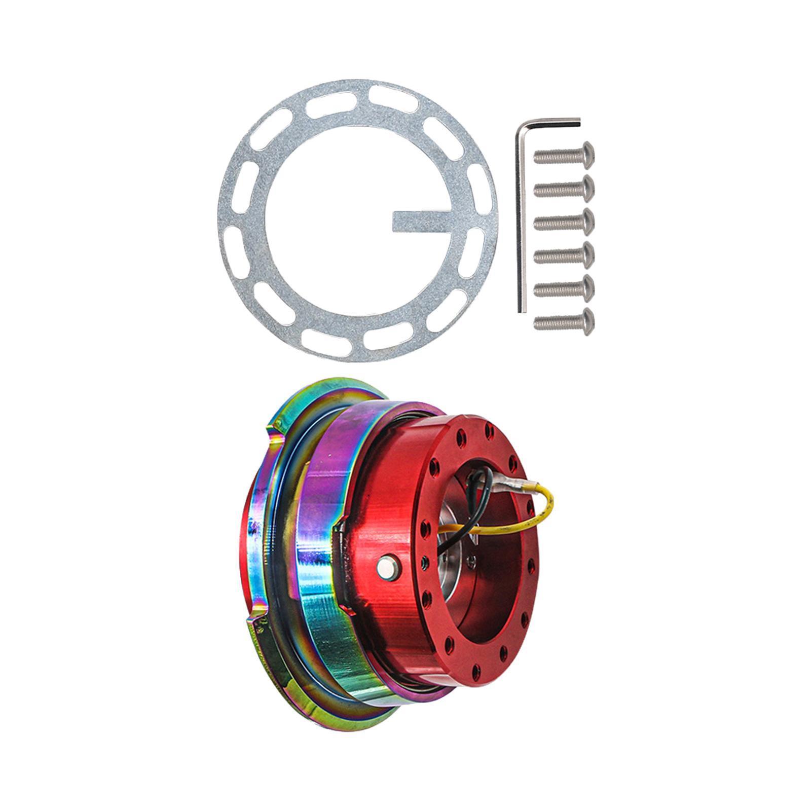 Colorful Steering Wheel Quick Release Kit Universal Car Supplies Red
