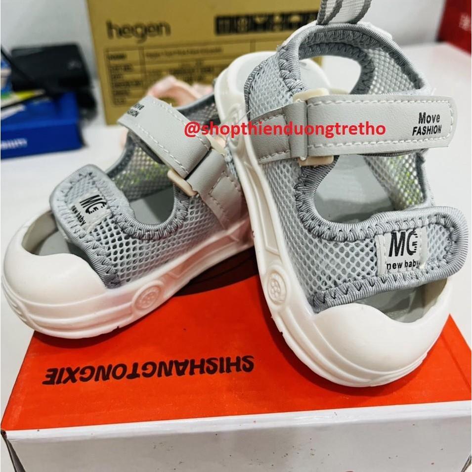 Sandal Lưới Chống Vấp Quai Dán cho Bé Trai Bé Gái size 15-19 tương ứng chân 12,5-14,5 cm