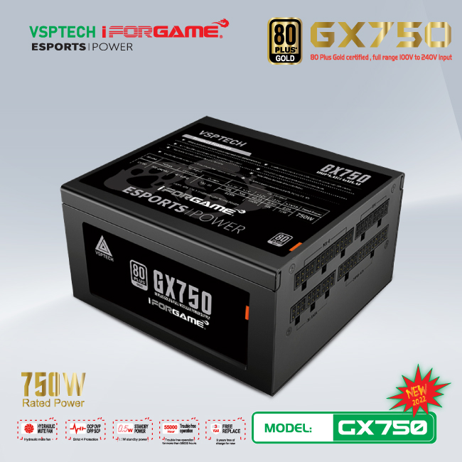 VSPTECH GX750 (750W/ Full Modular)