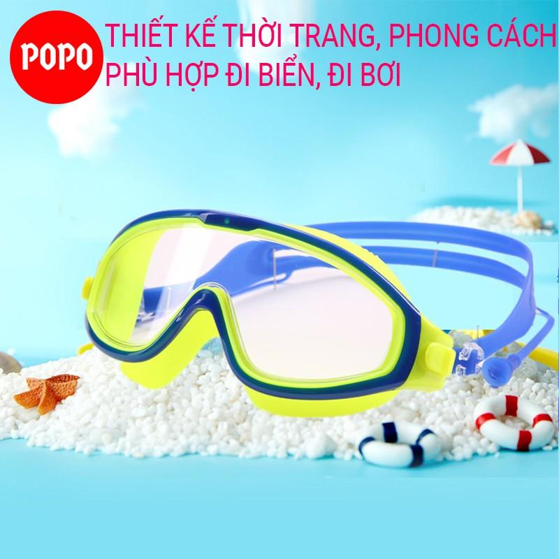 Kính bơi trẻ em POPO 360 góc nhìn PANORAMA bảo vệ mắt cản tia UV, hạn chế sương mờ ngăn nước tuyệt đối