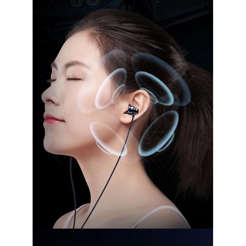 Tai nghe có dây BNR âm thanh HIFI 18D Sống Động Bass Có Mic Khử Tiếng Ồn HiFi - hàng chính hãng - Đen