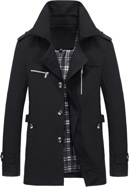 Men's Korean Long Coat Casual Spring And Autumn Lapel Youth Thin Jacket