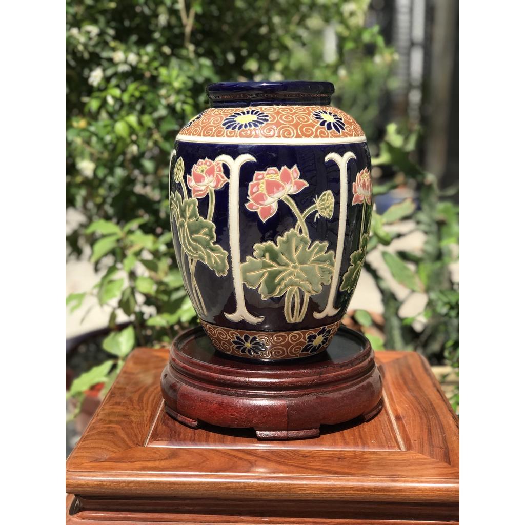 Bình Sen Trắng Gốm Sứ Nam Bộ 30