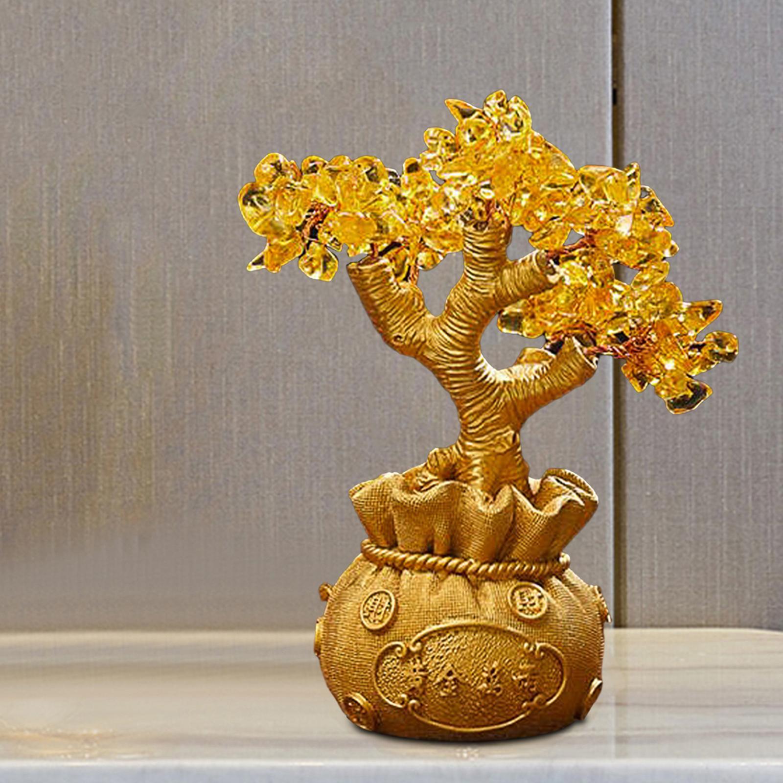 Feng Shui Money Tree Tabletop Ornament for Indoor Spring Festival Decoration