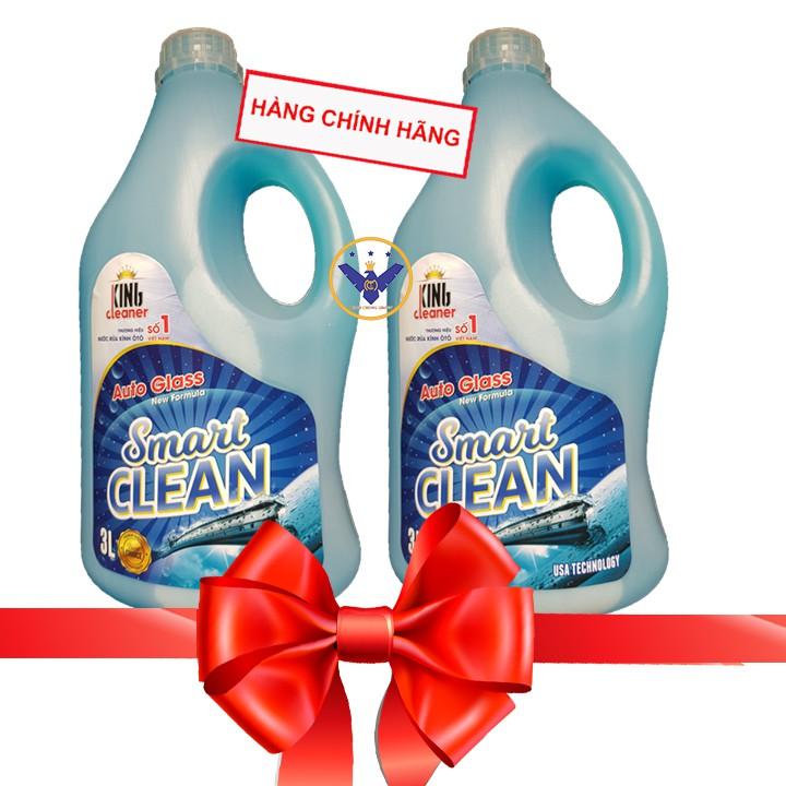 Bộ 2 bình nước rửa kính ô tô siêu sạch đậm đặc KING CLEANER 3 lít