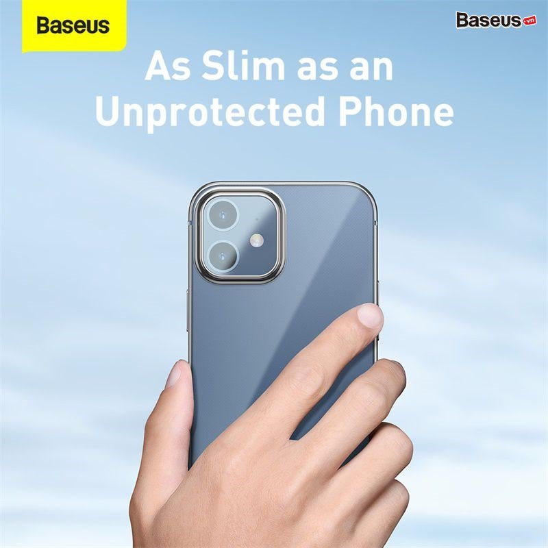 Ốp lưng Silicone dẽo trong suốt viền si màu Baseus Shining Case cho iPhone 12 mini / iPhone 12 / iPhone 12 Pro / iPhone 12 Promax_Hàng Nhập Khẩu