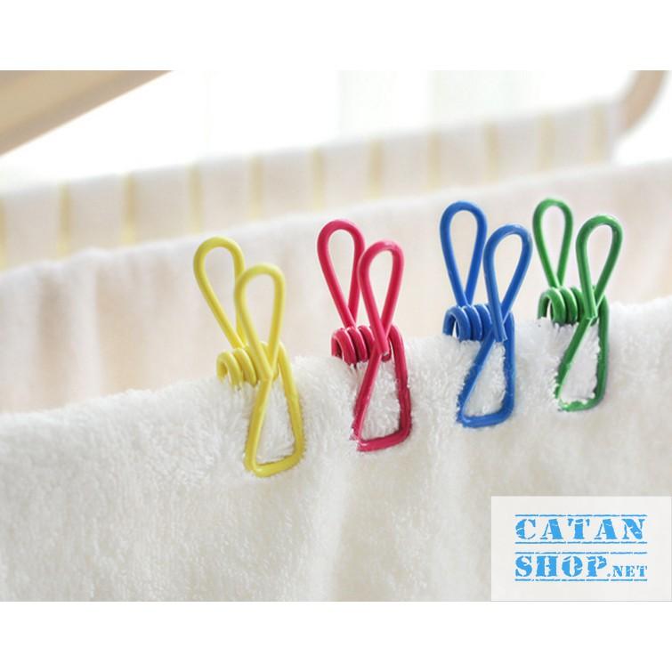 Set 10 Chiếc Kẹp Quần Áo, Tất, Sách Vở Nhiều Màu Bền Đẹp Thép Không Gỉ Chất Lượng Cao, Siêu Chắc Chắn GD369-KepColor-10