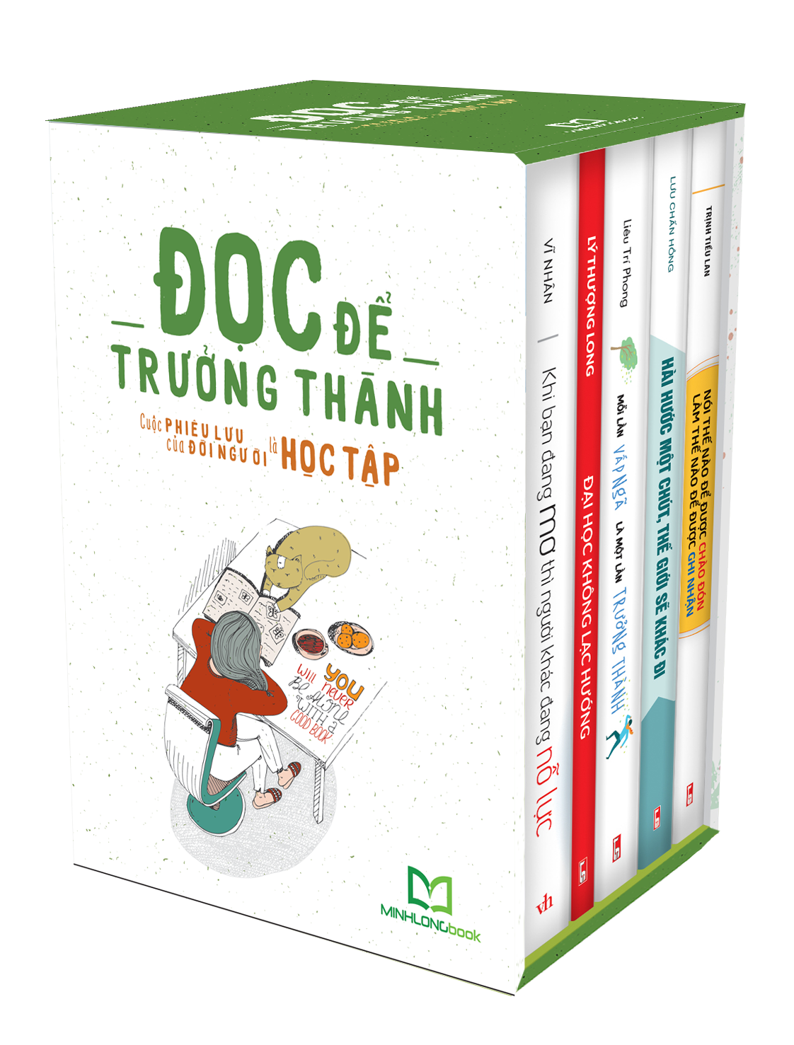 Đọc Để Trưởng Thành - Tuyển Chọn Những Cuốn Sách Hay Dành Cho Bạn Trẻ (Hộp 5 Cuốn) - Tặng Kèm Sổ Độc Quyền (Số Lượng Có Hạn)