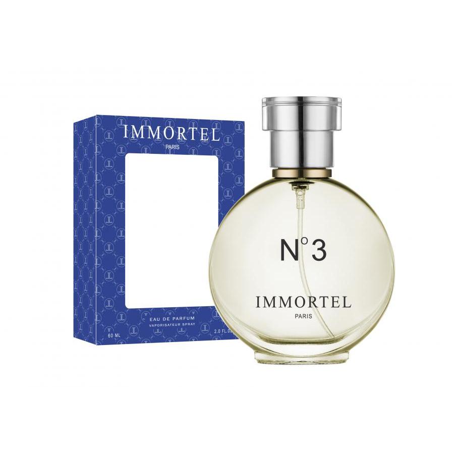 Nước hoa nam IMMORTEL PARIS No3 dung tích 60ml Eau De Parfum - Hương thơm ấm áp , lôi cuốn và bí ẩn