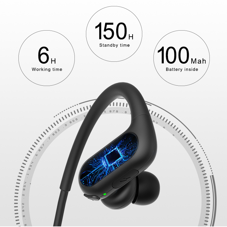 Tai nghe Bluetooth kiểu dáng thể thao, âm thanh hay C6