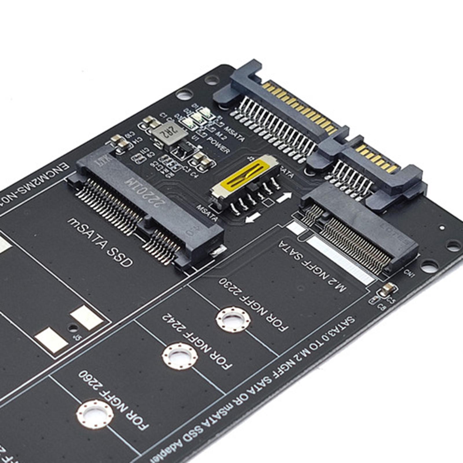 SATA22Pin Male to mSATA/M.2 Card Direct Replaces Spare Parts