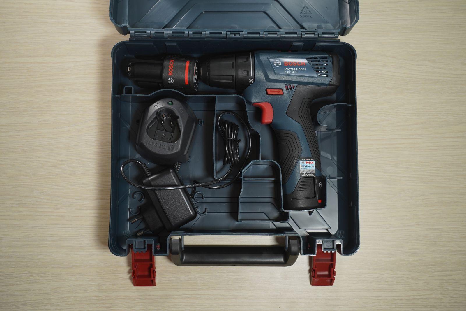MÁY KHOAN VẶN VÍT PIN 12V BOSCH GSR 120-LI GEN II - HÀNG CHÍNH HÃNG