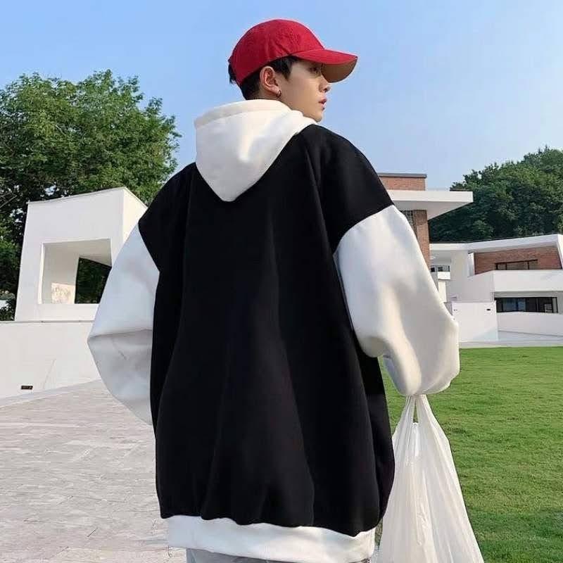 Áo khoác nam nữ hoodie nỉ việt phối màu 1885