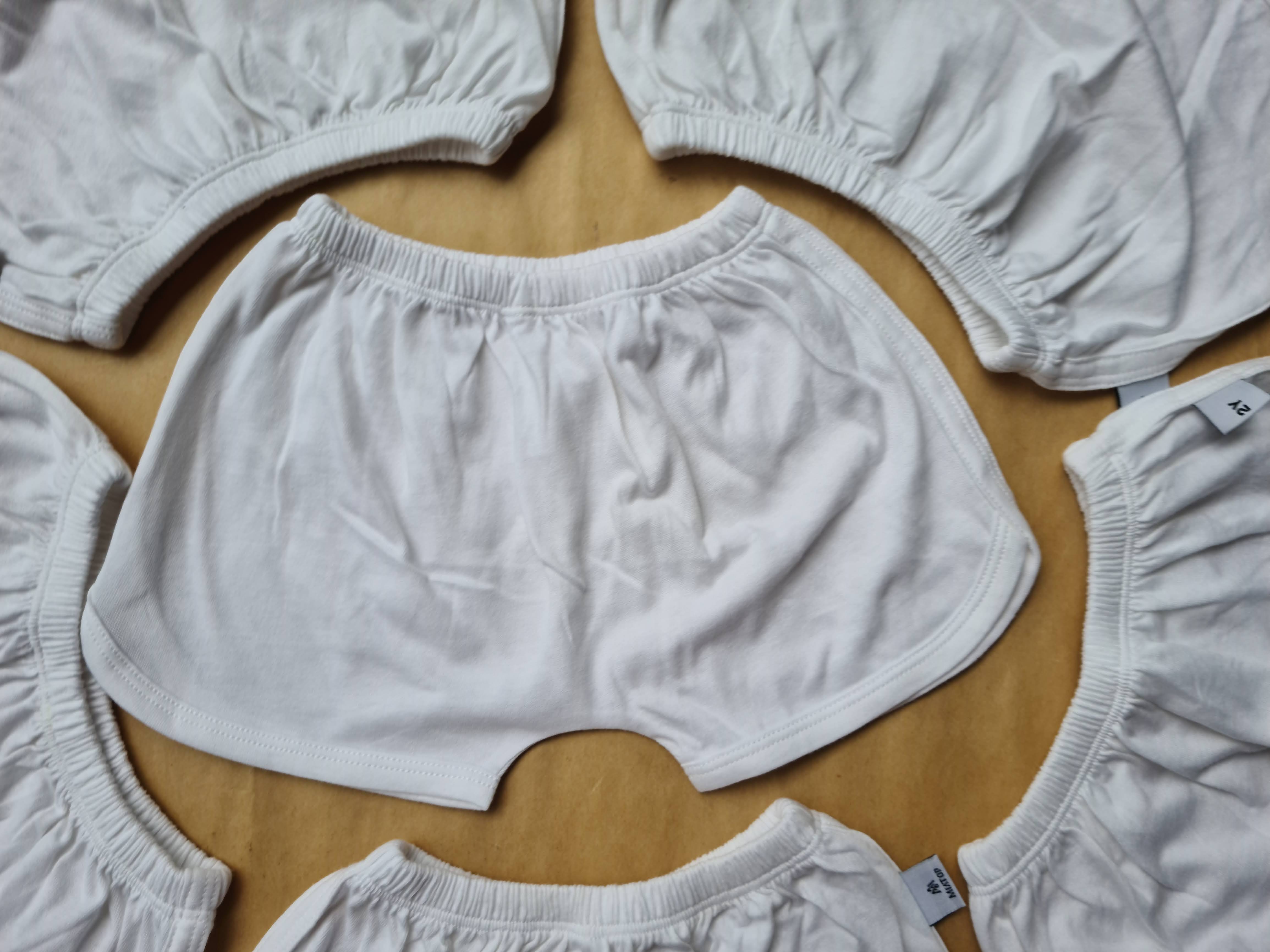 (5-15kg) QUẦN ĐÙI THỂ THAO COTTON TRẮNG MIATOP CHO BÉ